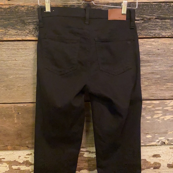 Rare Tall Long Madewell 9” Black High Rise Jeans - Picture 4 of 11